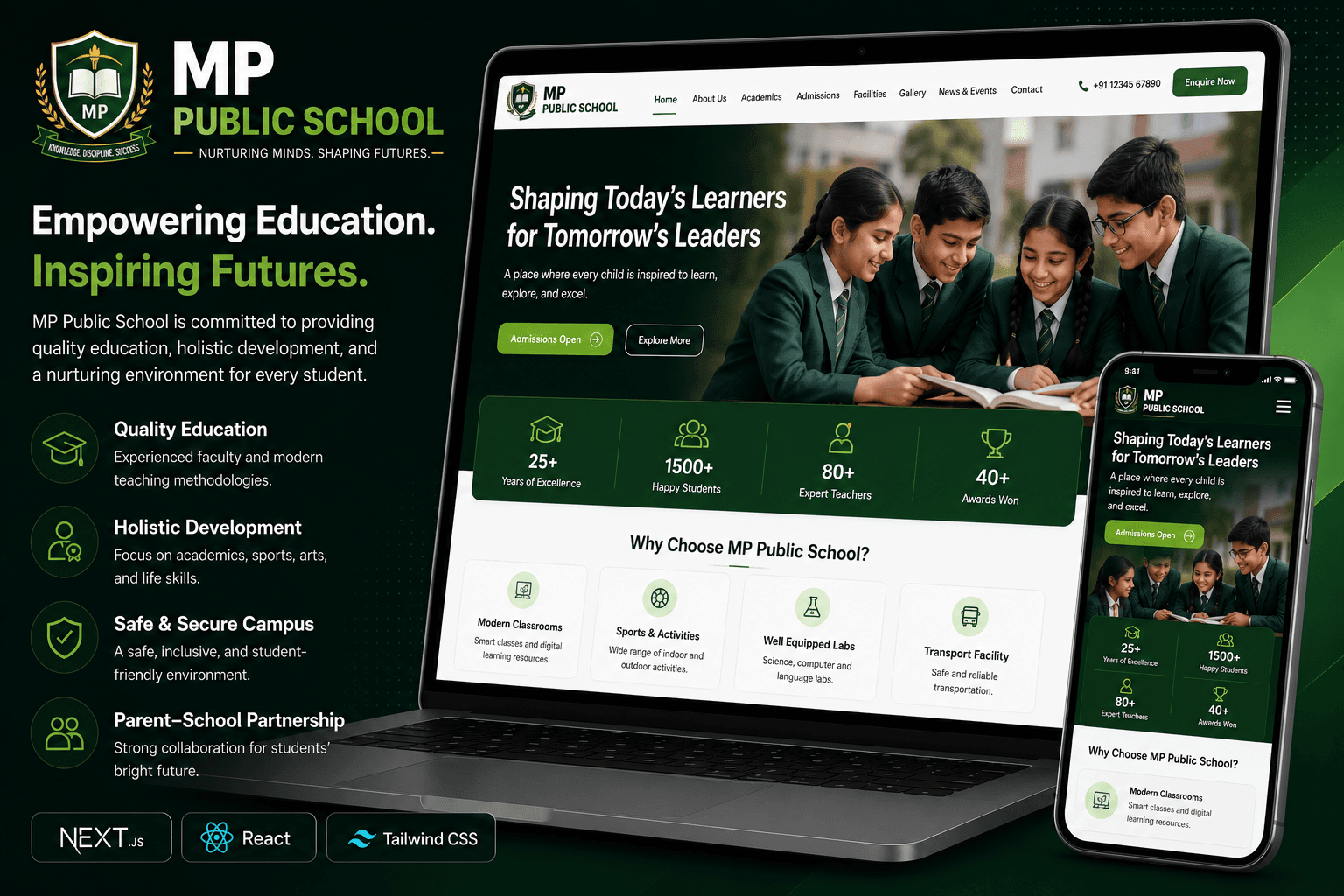 MP Public School — A comprehensive digital platform for MP Public School, providing modern educatio