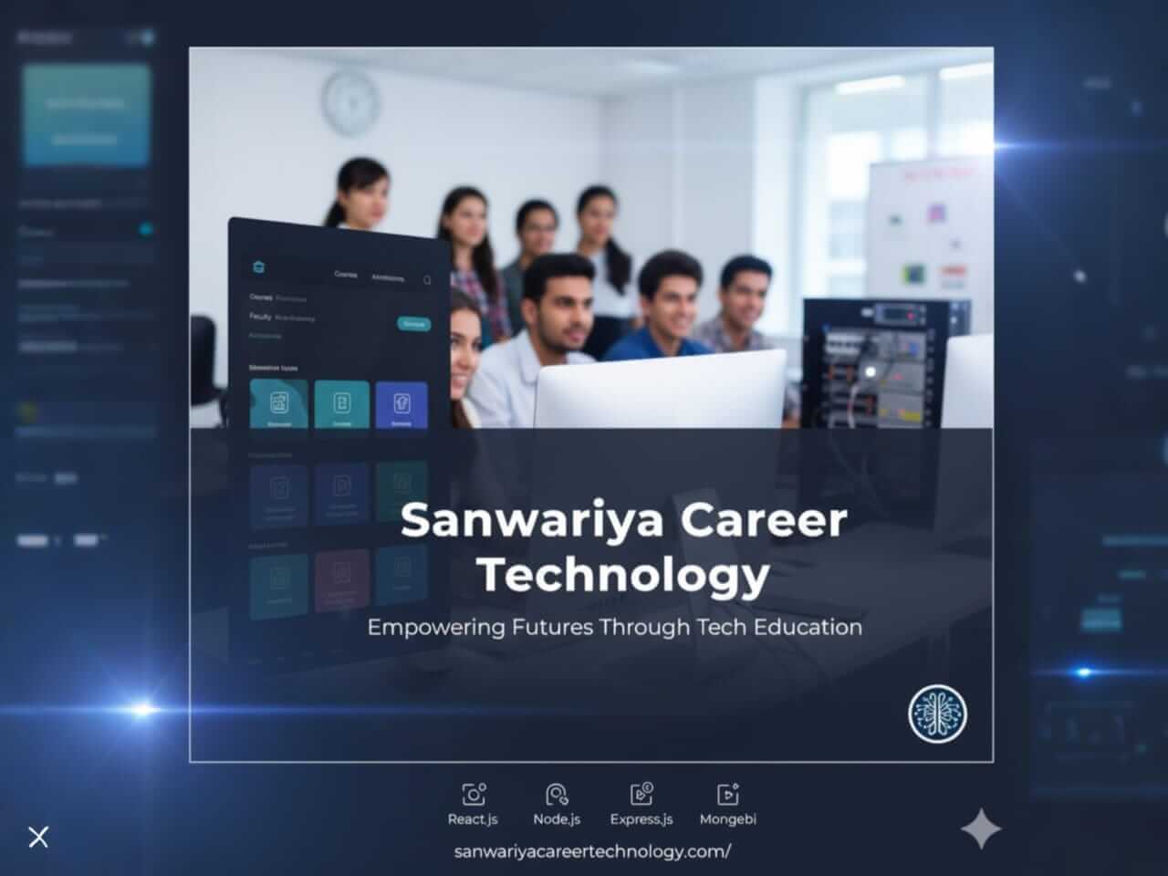Sanwariya Career Technology — A dynamic institute website for course promotion and student engagement, built w