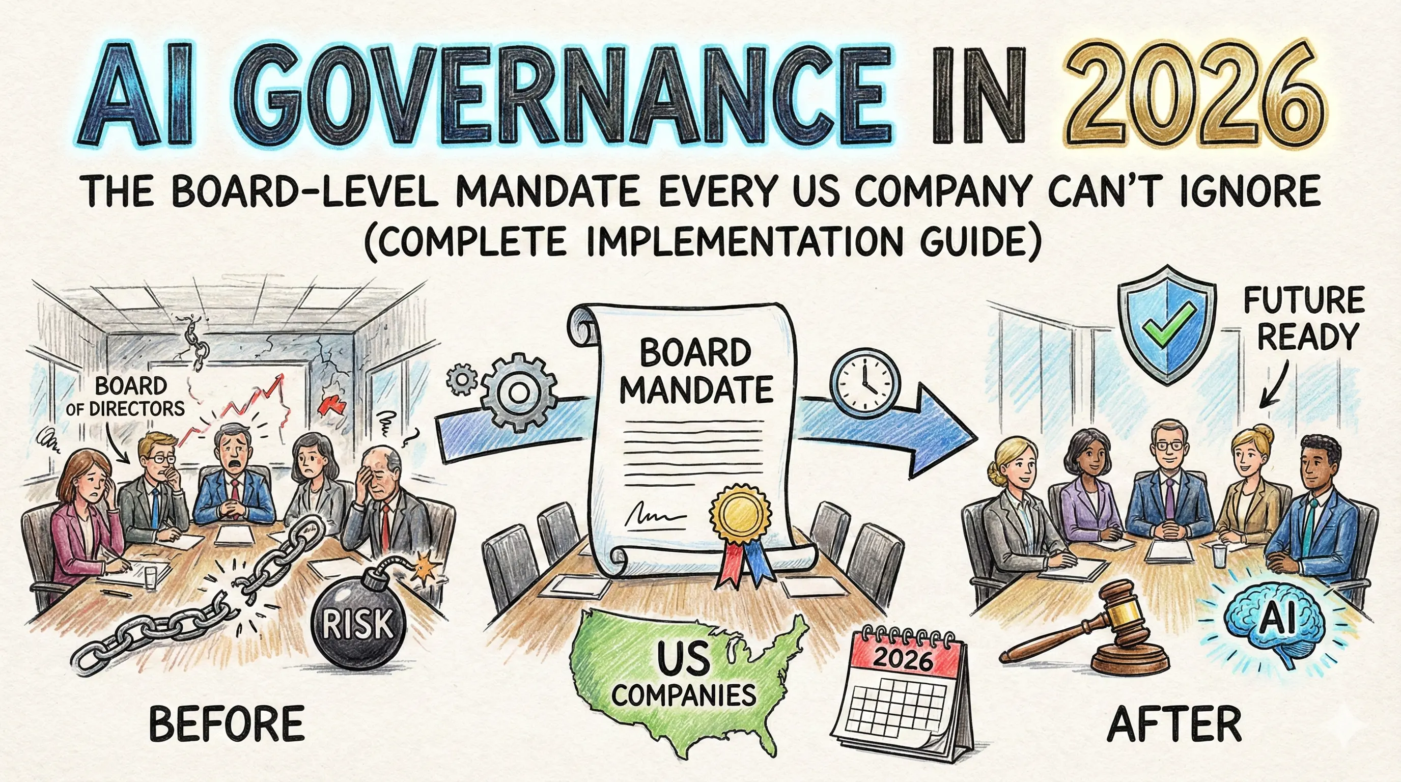 AI Governance in 2026: The Board-Level Mandate Every US Company Can't Ignore (Complete Implementation Guide)