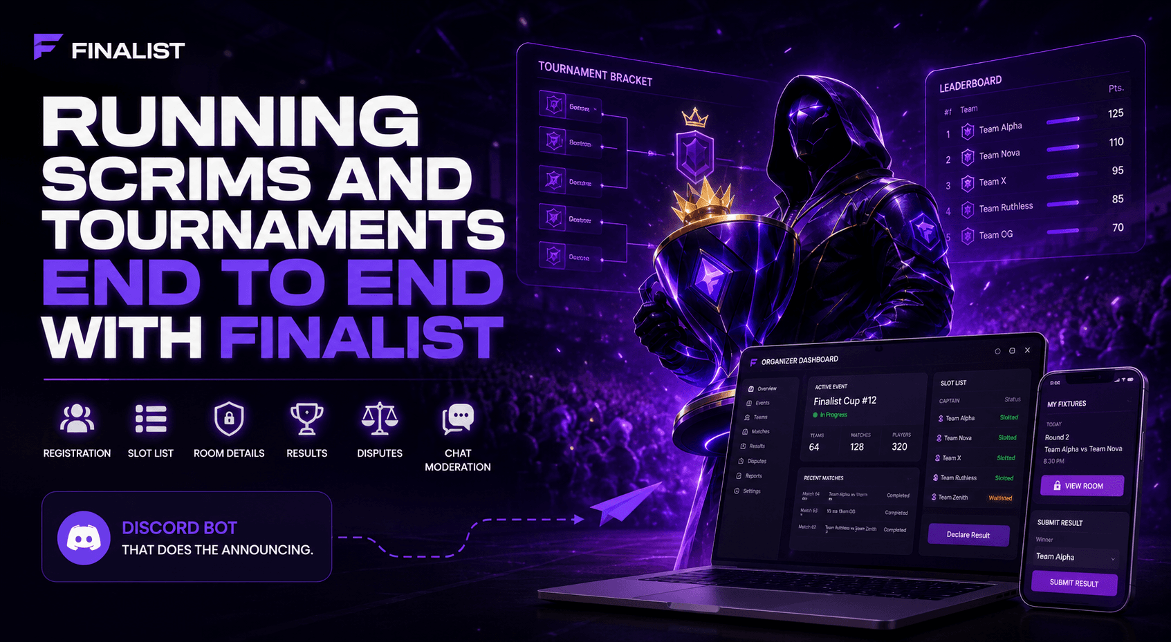 Running Scrims and Tournaments End to End with Finalist
