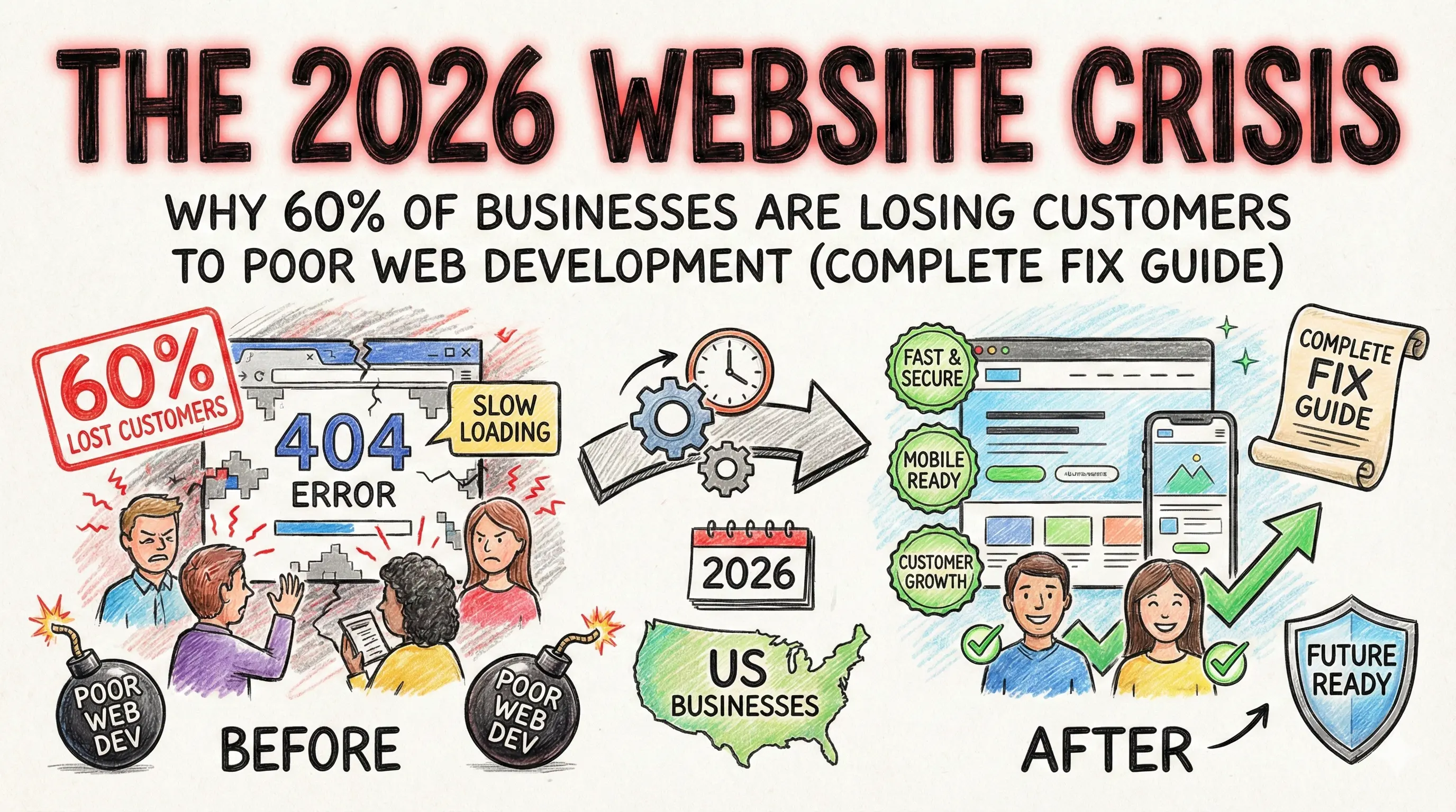 The 2026 Website Crisis: Why 60% of Businesses Are Losing Customers to Poor Web Development (Complete Fix Guide)