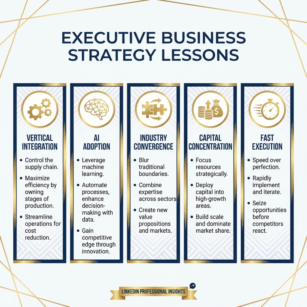 Executive Business Strategy Lessons from SpaceX-xAI Merger - Vertical Integration, AI Adoption, Convergence