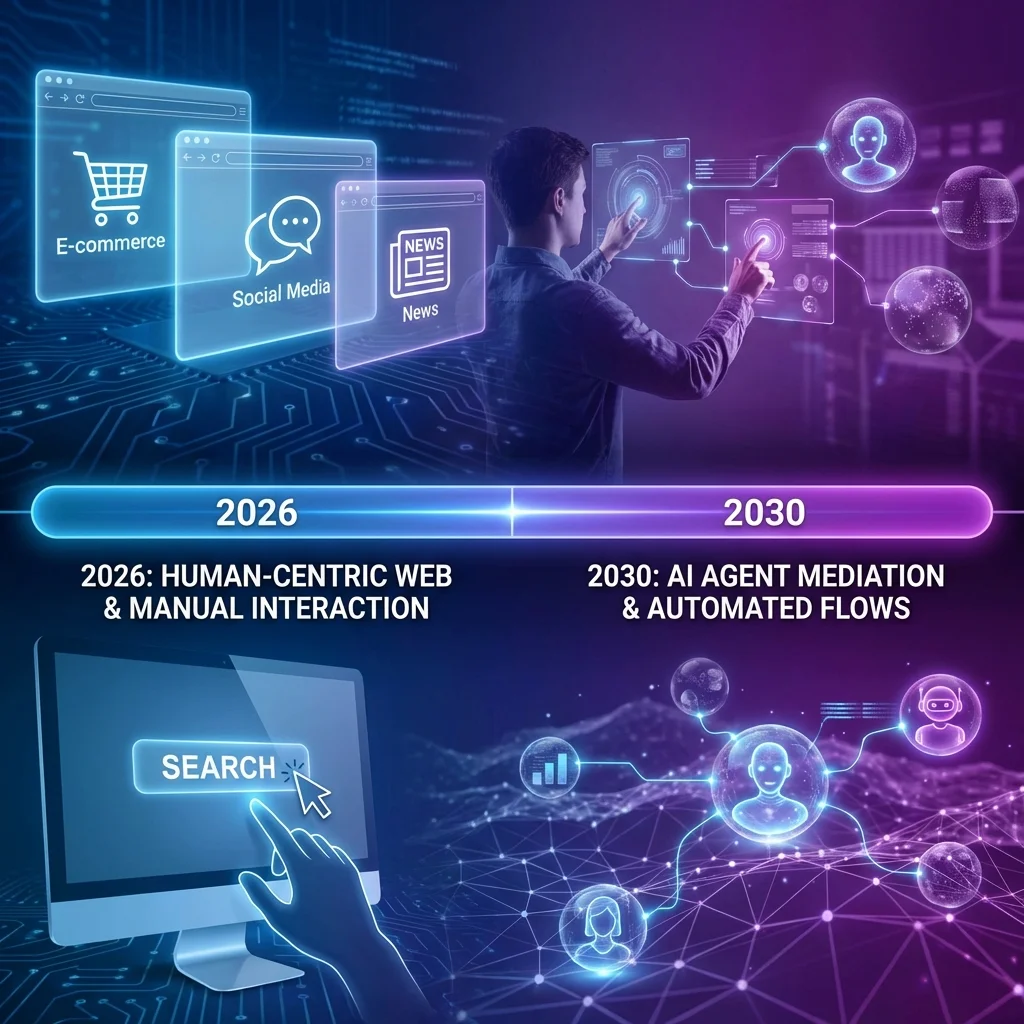 Vision of agent-mediated internet in 2030