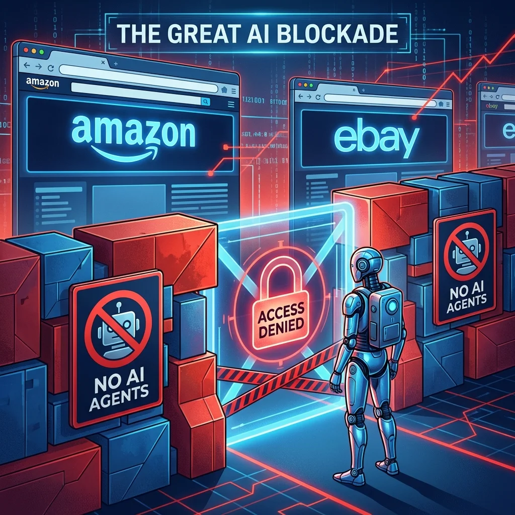 Websites blocking AI agents and bots