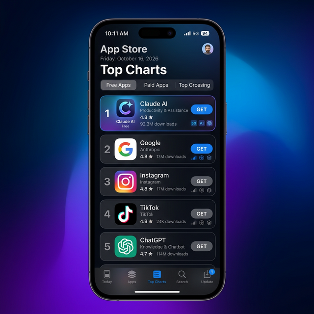 Cancel ChatGPT Movement Drives Claude to #1 on App Store - Mass Migration to Anthropic