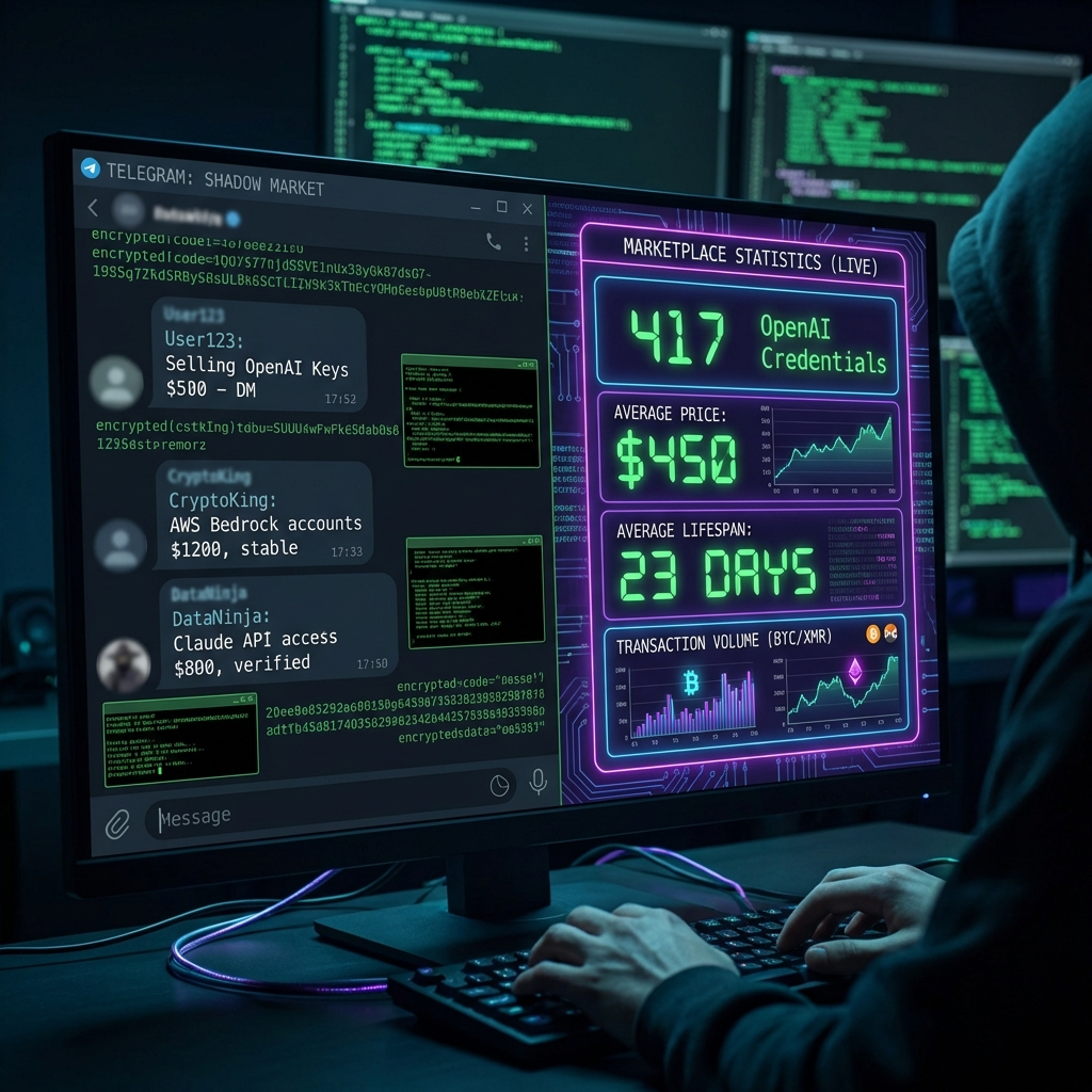 Underground AI Credentials Marketplace: Dark web statistics and pricing