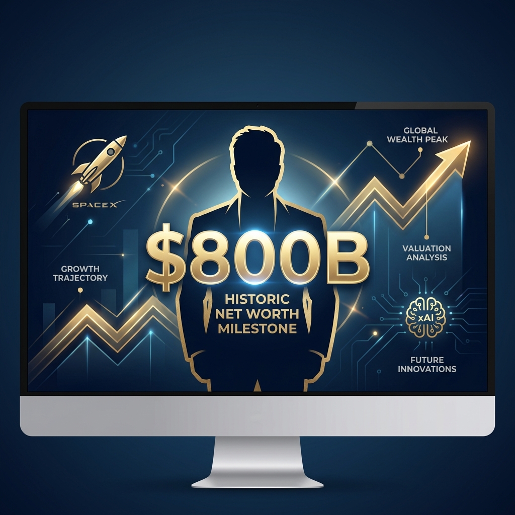 Elon Musk Historic $800 Billion Net Worth Milestone - Growth Trajectory and Valuation Analysis